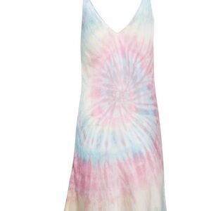 DANNIJO Pastel Tie-Dye V-Neck Dress
